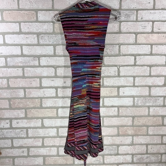 BCBGMaxAzria Multiptint Stripe Tie Belt Dress Size XS - Picture 5 of 11